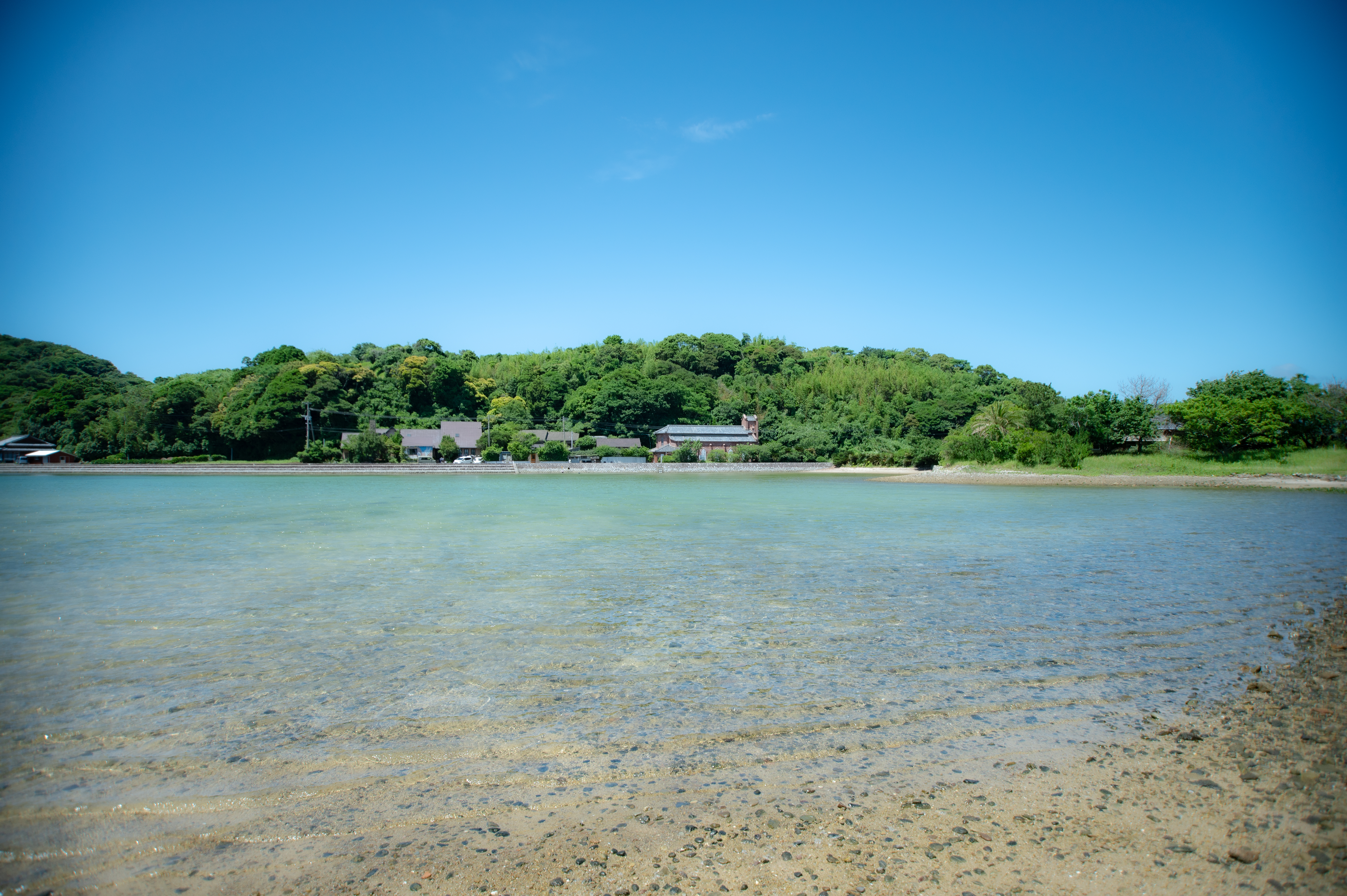 A quiet view of the Goto Islands and its local community landscape
